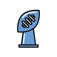 american football sport ballon trofee award vector