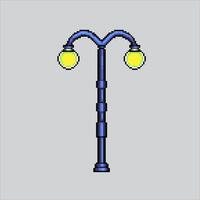 pixel kunst illustratie park lamp. korrelig park lamp. park lamp. korrelig voor de pixel kunst spel en icoon voor website en video spel. oud school- retro. vector