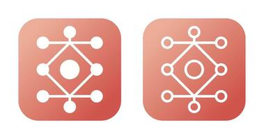 netwerk analyse vector icoon