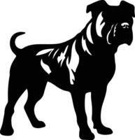 presa canario zwart silhouet vector