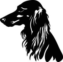 saluki zwart silhouet vector