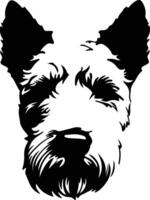 pumi silhouet portret vector