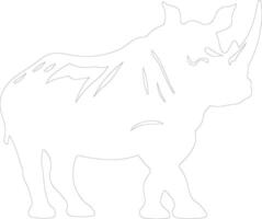 arsinoitherium schets silhouet vector