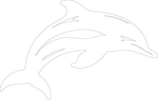 dallsporpoise schets silhouet vector