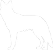 dingo schets silhouet vector