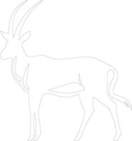 eland schets silhouet vector