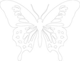 koningin alexandra vogel vleugel schets silhouet vector