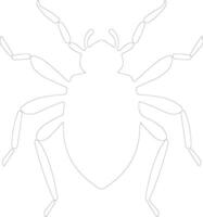 water insect schets silhouet vector