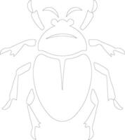 water insect schets silhouet vector