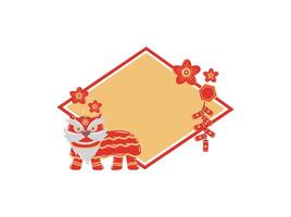 Chinese ornament kader achtergrond illustratie vector