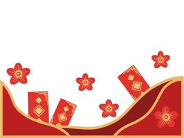 Chinese hoek grens achtergrond illustratie vector