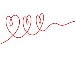 Valentijn liefde lijn kunst illustratie vector