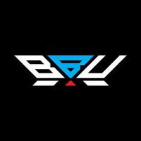 bbu brief logo vector ontwerp, bbu gemakkelijk en modern logo. bbu luxueus alfabet ontwerp