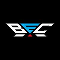 bec brief logo vector ontwerp, bec gemakkelijk en modern logo. bec luxueus alfabet ontwerp