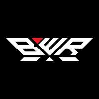 bwr brief logo vector ontwerp, bwr gemakkelijk en modern logo. bwr luxueus alfabet ontwerp