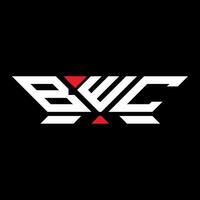 bwc brief logo vector ontwerp, bwc gemakkelijk en modern logo. bwc luxueus alfabet ontwerp