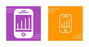 mobiel analytics vector icoon