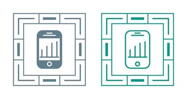 mobiel analytics vector icoon