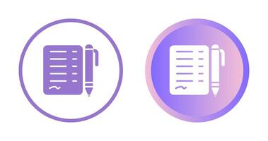 document ondertekend vector icoon