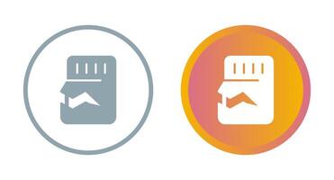 sd-kaart vector pictogram