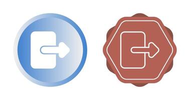 vector pictogram verlaten