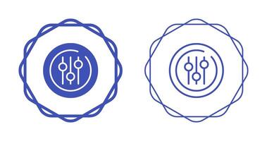 audio equalizer cirkel vector icoon