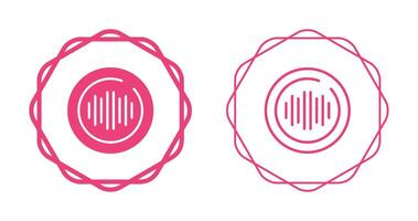 audio spectrum cirkel vector icoon