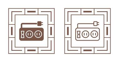 stekkerdoos vector pictogram