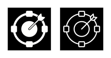 doelstelling vector icoon