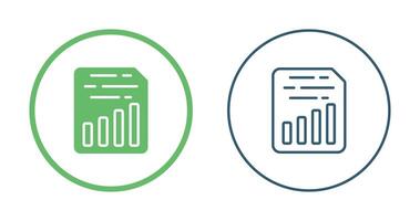 document insert tabel vector icoon