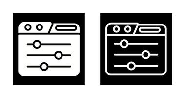 bedieningspaneel vector pictogram