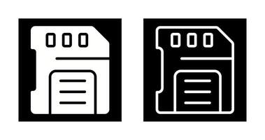 sd-kaart vector pictogram