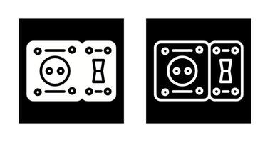 aardlekschakelaar stopcontact vector icoon
