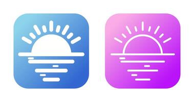 zonsondergang vector pictogram