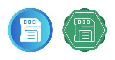 sd-kaart vector pictogram