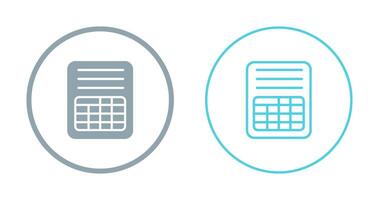 spreadsheet vector icoon