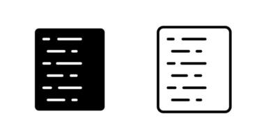 document uitlijnen links vector icoon