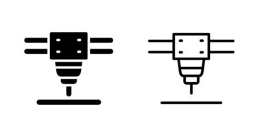 laser snijdend machine vector icoon