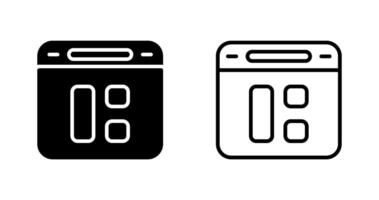 dashboard vector pictogram