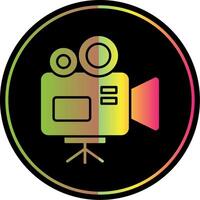 video camera glyph ten gevolge kleur icoon vector