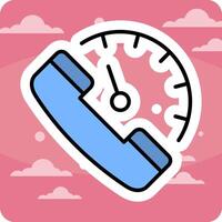 24 uren ondersteuning vector icoon