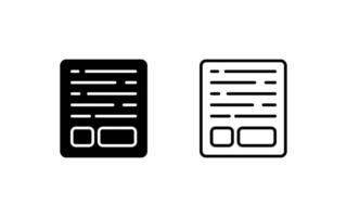 document vector pictogram