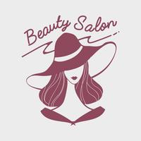 Dames schoonheidssalon logo vector