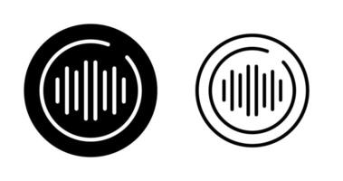 audio spectrum cirkel vector icoon