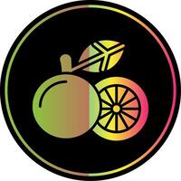 grapefruit glyph ten gevolge kleur icoon vector