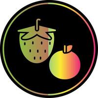 fruit glyph ten gevolge kleur icoon vector