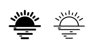 zonsondergang vector pictogram