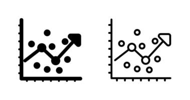 regressie analyse vector pictogram