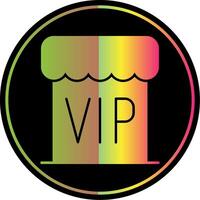 vip glyph ten gevolge kleur icoon vector