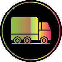 vrachtauto glyph ten gevolge kleur icoon vector